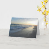 Het oceaan Wenskaart van Golven Kaart (Gele Bloem)