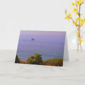 Het oceaan Wenskaart van het Uitzicht - Spatie Kaart (Gele Bloem)