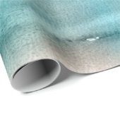 Het oceaanlandschap. Mooie handschilderingen van w Cadeaupapier (Rol Hoek)