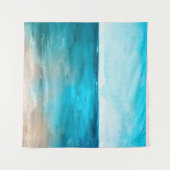 Het oceaanlandschap. Mooie handschilderingen van w Wandkleed (Voorkant (horizontaal))