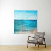 Het oceaanlandschap. Mooie handschilderingen van w Wandkleed (In situ)