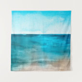 Het oceaanlandschap. Mooie handschilderingen van w Wandkleed (Voorkant)