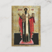 Het ochtendgebed van de heilige Basilius, de Kaart Plaatskaartje (Voorkant)