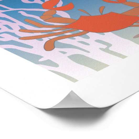 Het Octopus Poster 20x20 (Hoek)