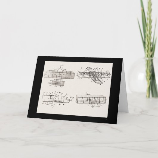 Het Octrooi van het Vliegtuig van de Broers van Kaart (Voorkant)