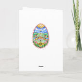 Het Oekraïense Paasei van Pysanka Feestdagen Kaart (Achterkant)