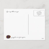 Het Oekraïense VolksArt. van Pysanky en van de Kip Feestdagenkaart (Achterkant)