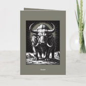 Het Oerwezen Behemoth Kaart (Achterkant)