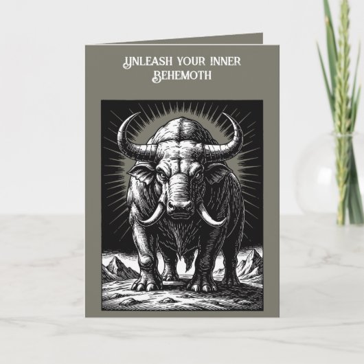 Het Oerwezen Behemoth Kaart (Voorkant)