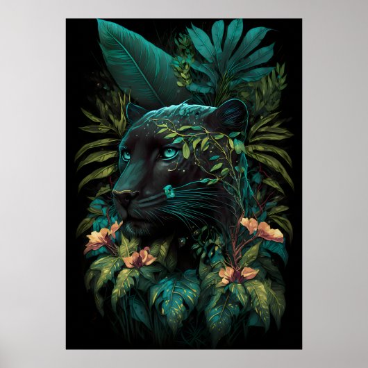 Het Oerwoud Blazing: Domein van de Black Panther P Poster (Voorkant)