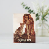 Het Oerwoud Boek: Mowgli en de Lone Wolf Briefkaart (Staand voorkant)