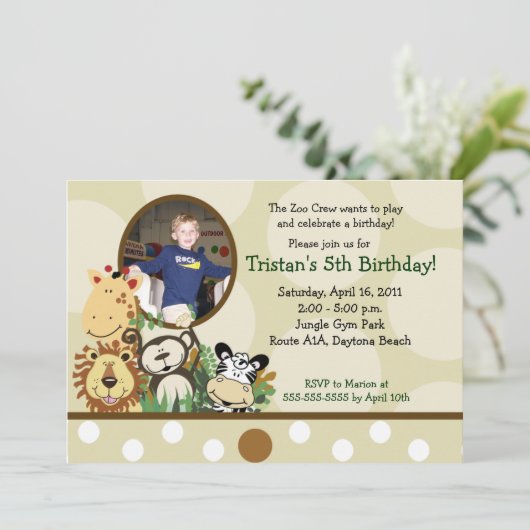 Het Oerwoud van de bemanning van de dierentuin *PH Kaart (Staand voorkant)