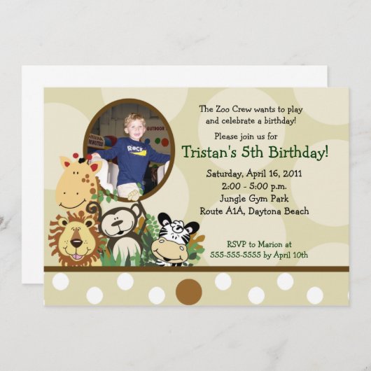 Het Oerwoud van de bemanning van de dierentuin *PH Kaart (Voorkant / Achterkant)