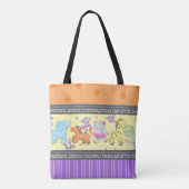 "Het Oerwoud van het Chalkboard", speciaal ontworp Tote Bag (Achterkant)