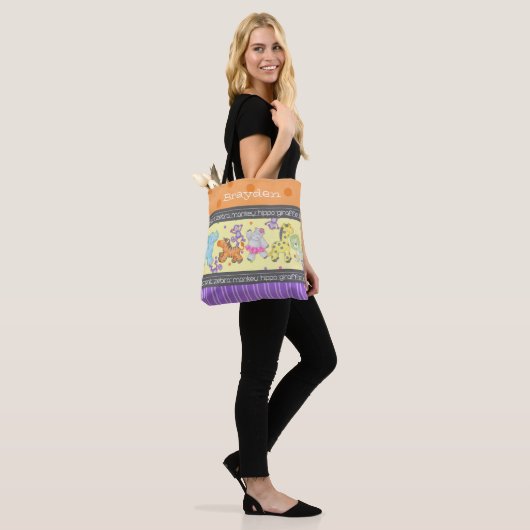 "Het Oerwoud van het Chalkboard", speciaal ontworp Tote Bag (Op model)