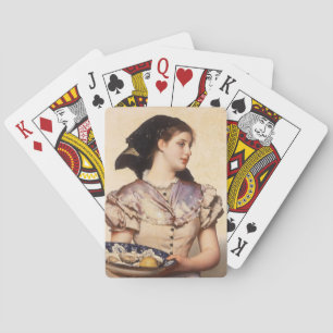 Het Oestermeisje (door Karl Gussow) Pokerkaarten