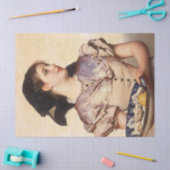 Het Oestermeisje (door Karl Gussow) Tissuepapier (Craft)