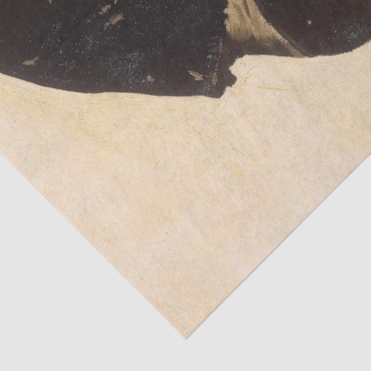 Het Oestermeisje (door Karl Gussow) Tissuepapier (Detail)