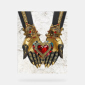 Het offer - Hart in Handen Acryl Bord (Voorkant)