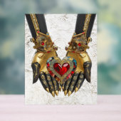 Het offer - Hart in Handen Acryl Bord (Neutraal)