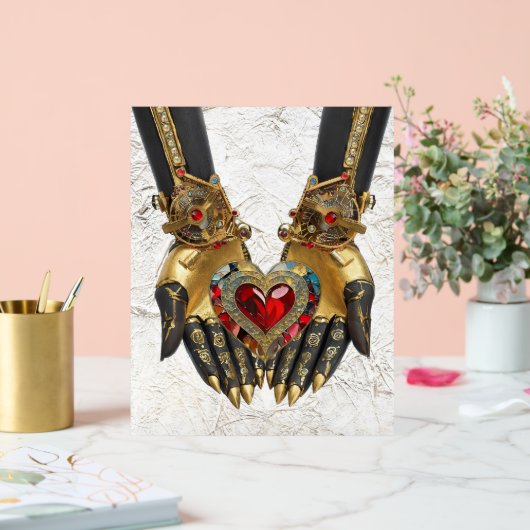 Het offer - Hart in Handen Acryl Bord (Huwelijk)