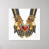 Het offer - Hart in Handen Canvas Afdruk (Voorkant)