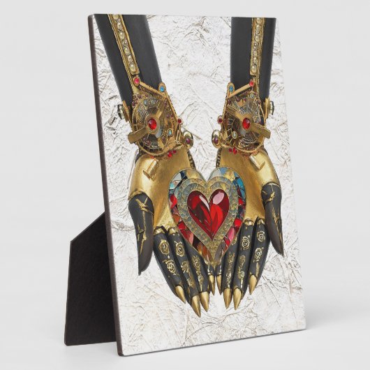 Het offer - Hart in Handen Fotoplaat (Zijkant)