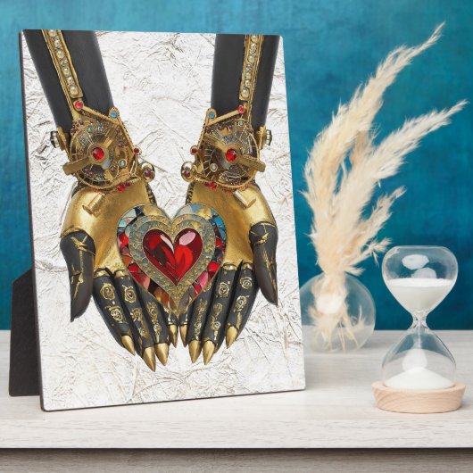 Het offer - Hart in Handen Fotoplaat (Zijkant)