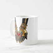 Het offer - Hart in Handen Koffiemok (Voorkant links)