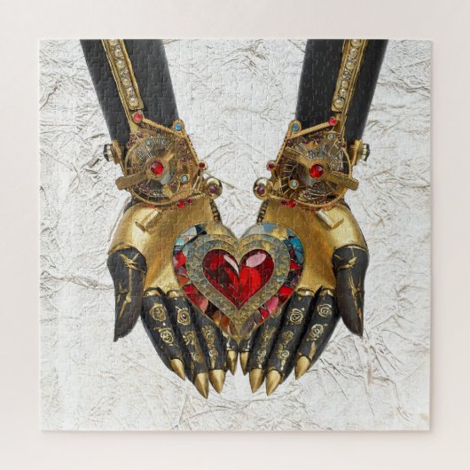 Het offer - Hart in Handen Legpuzzel (Verticaal)