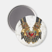 Het offer - Hart in Handen Magneet (Voorkant / Achterkant)
