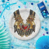 Het offer - Hart in Handen Papieren Bordje (Feest)