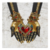 Het offer - Hart in Handen Perfect Poster (Voorkant)