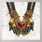 Het offer - Hart in Handen Poster (Voorkant)