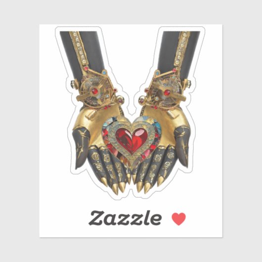 Het offer - Hart in Handen Sticker (Vel)