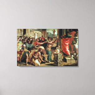 Het offer in Lystra (cartoon voor de Sistine C Canvas Afdruk