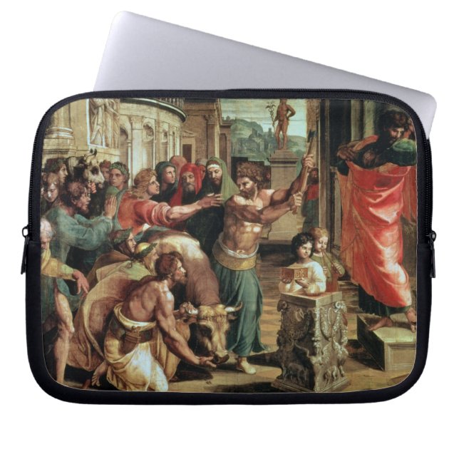 Het offer in Lystra (cartoon voor de Sistine C Laptop Sleeve (Voorkant)
