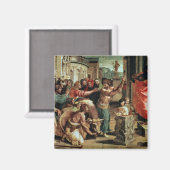 Het offer in Lystra (cartoon voor de Sistine C Magneet (Voorkant / Achterkant)