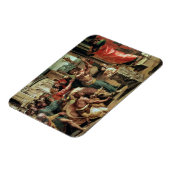 Het offer in Lystra (cartoon voor de Sistine C Magneet (Linkerzijde)