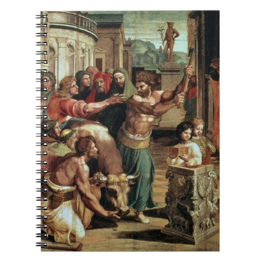 Het offer in Lystra (cartoon voor de Sistine C Notitieboek (Voorkant)