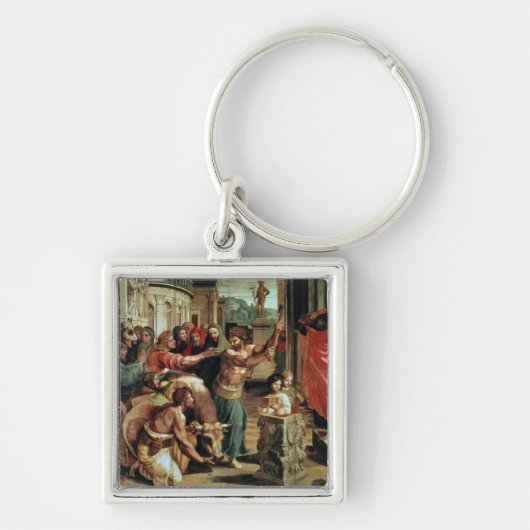 Het offer in Lystra (cartoon voor de Sistine C Sleutelhanger (Voorkant)