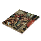 Het offer in Lystra (cartoon voor de Sistine C Tegeltje (Zijkant)