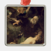 Het offer van Abraham, 1635 Metalen Ornament (Voorkant)