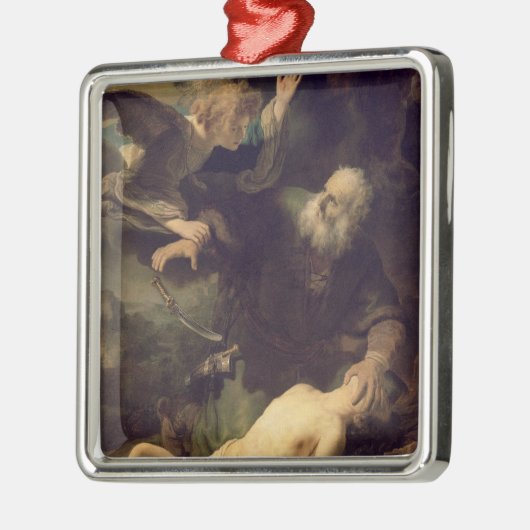 Het offer van Abraham, 1635 Metalen Ornament (Links)