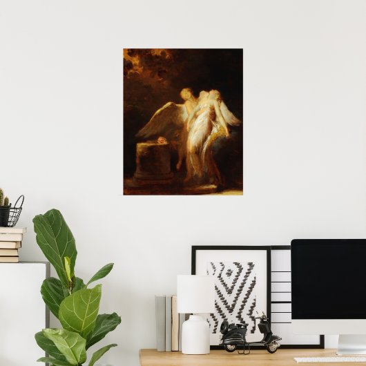 Het offer van het Roos, Fragonard Poster (Thuiskantoor)