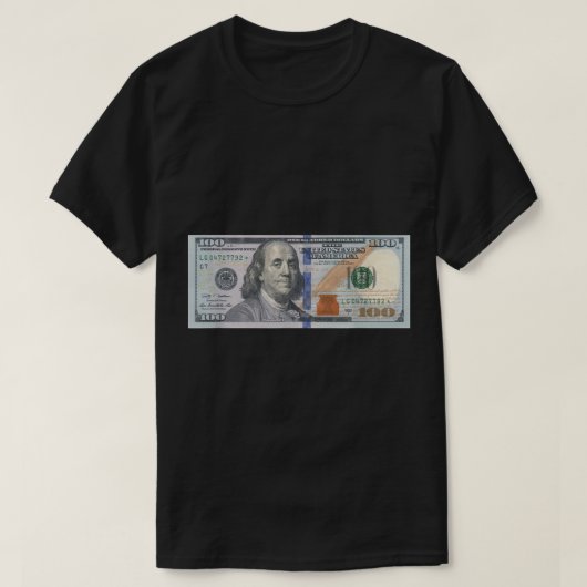 Het officiële 100 Dollar Bill Baller-ontwerp T-shirt (Design voorkant)