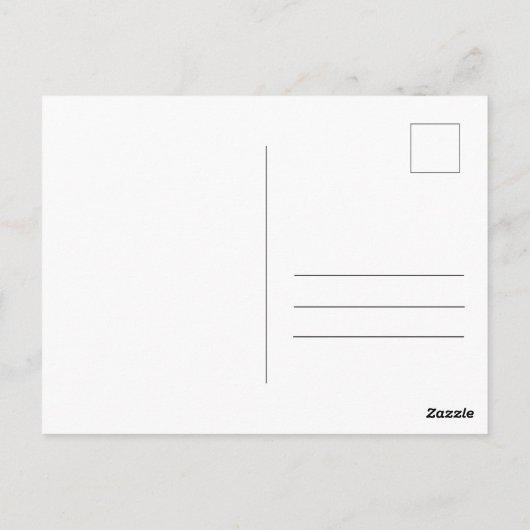 Het officiële Briefkaart van de aankondiging van h (Achterkant)