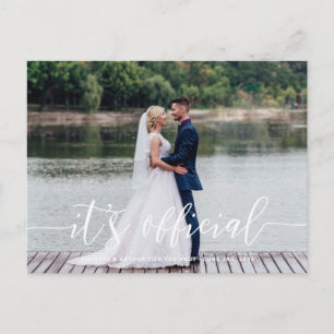 Het officiële Briefkaart van de aankondiging van h