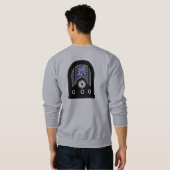 Het officiële grijze oude Friends Radio Sweatshirt (Achterkant volledig)