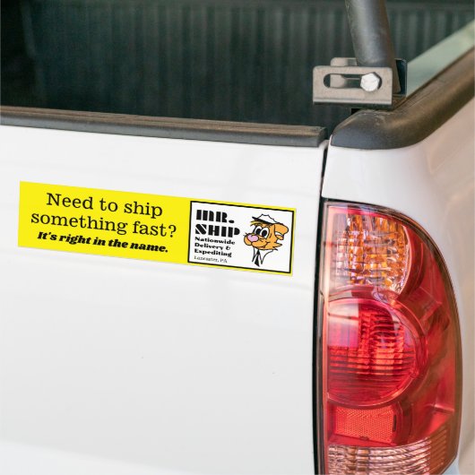 Het officiële Mr. Schip Bumpersticker (Op Truck)